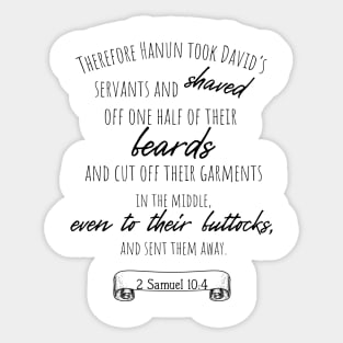 2 Samuel 10:4 Sticker